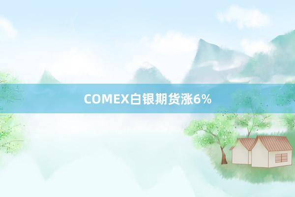 COMEX白銀期貨漲6%